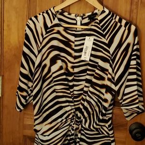 Tiger print blouse